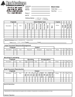 EcoVantage Work Order